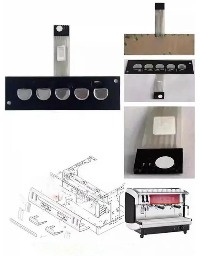 Main image of FOR Membrane Keypad FOR e98/ENOVA/EMBLEMA m27 Coffee Machine Switch Panel Button Film Keypad