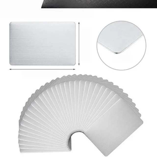 Main image of Stainless Steel Business Card Blanks