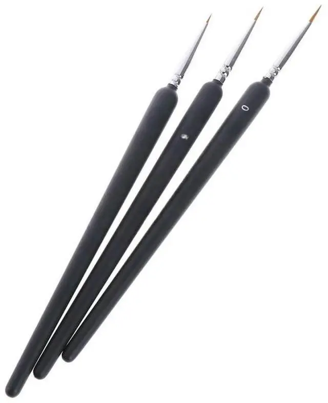 Main image of Miniature Paint Brush Set 3Pcs 0/00/000