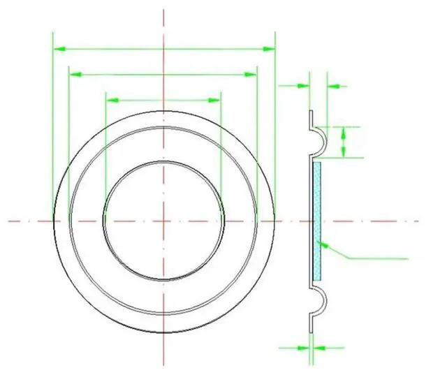 Main image of 57mm Passive Radiator Bass Diaphragm