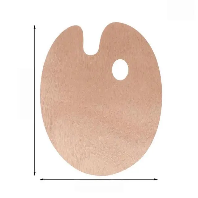 Main image of Wooden Paint Palette with Thumb Hole