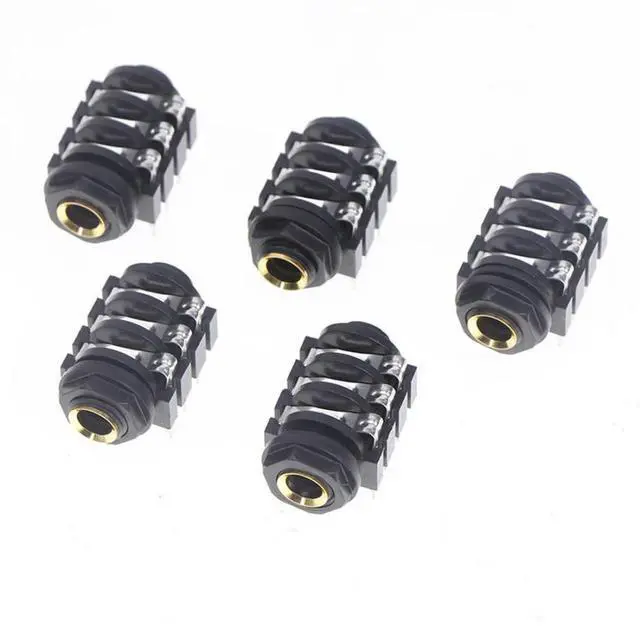 Main image of Stereo Audio Jack PCB 6.35mm 5PCS