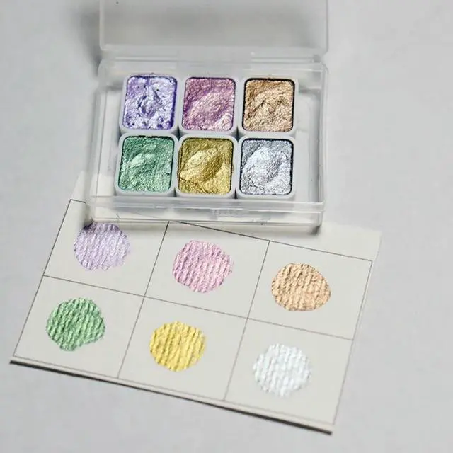 Main image of Pearl Watercolor Paint Set 1ml 6-color