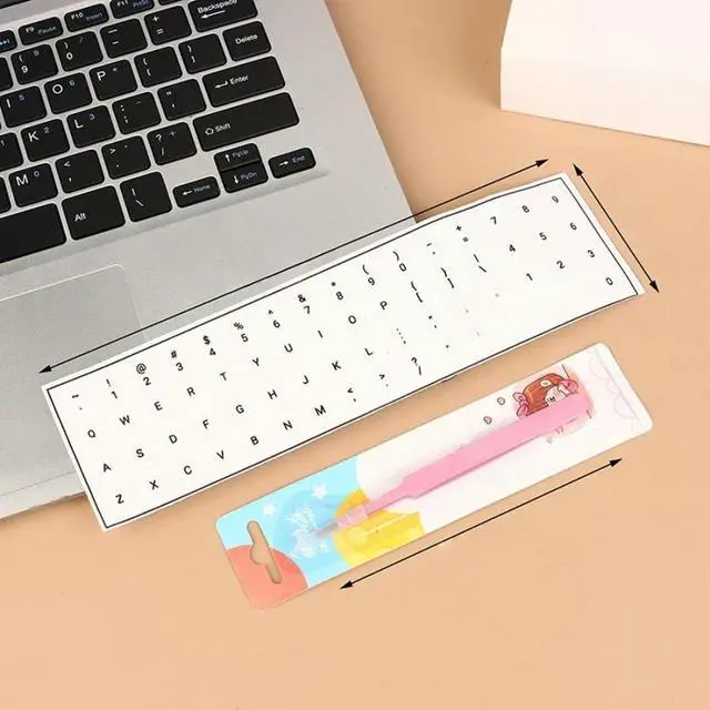 Main image of FOR English Alphabet Language Tear-Off Film Keyboard Sticker Desktop Laptop Key Sticker Single Film Side Engraving Sticker