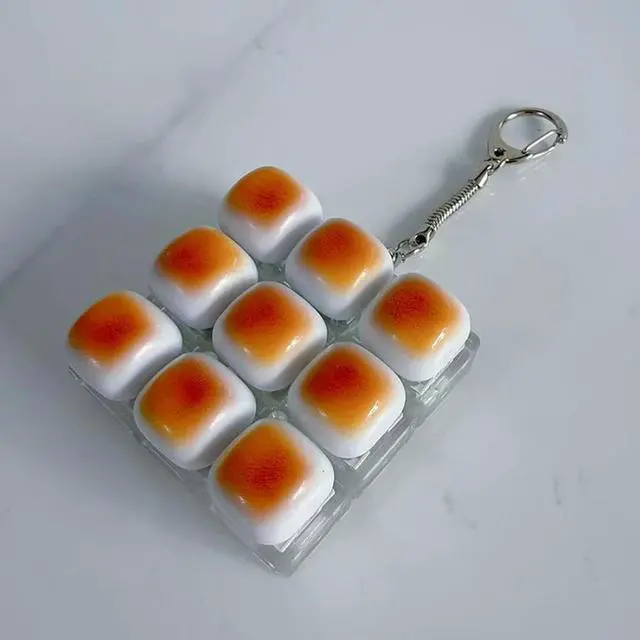 Main image of Caramel Bread Stress Relief Keychain