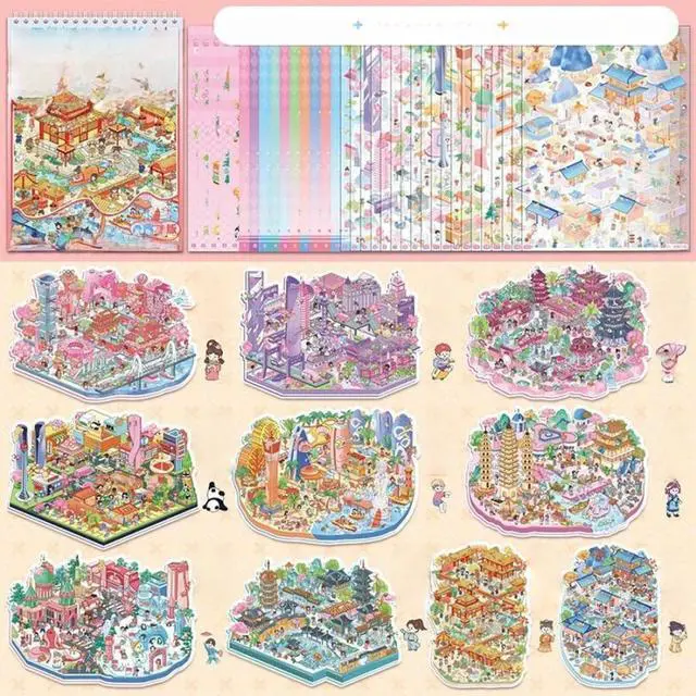 Main image of Sticker Book Landscape 3D