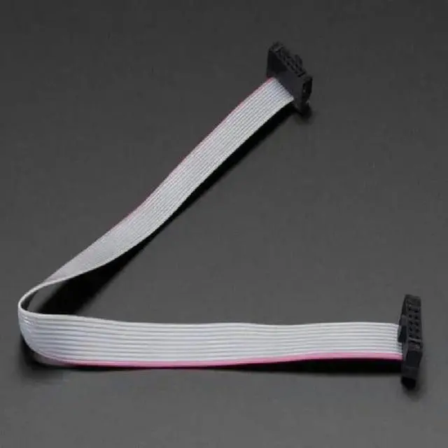 Main image of 10-Pin 1.27mm IDC SWD Cable 150mm Long