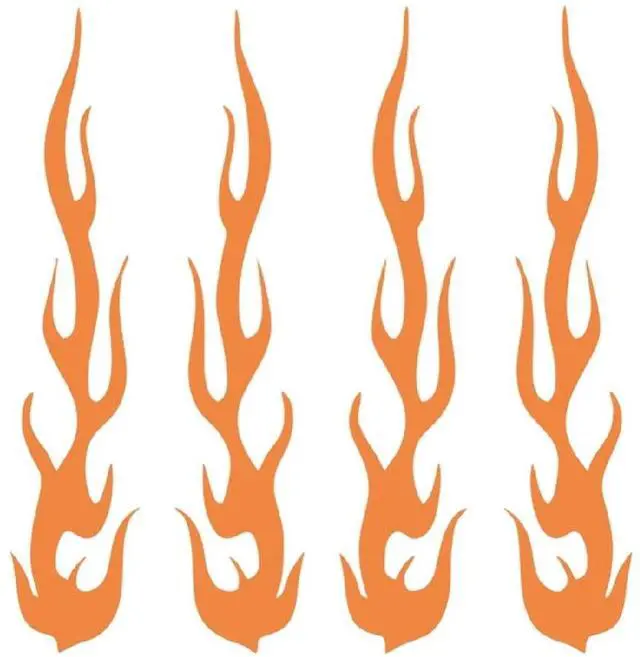 Main image of Reflective Flame Vinyl Decal for Car Motorcycle