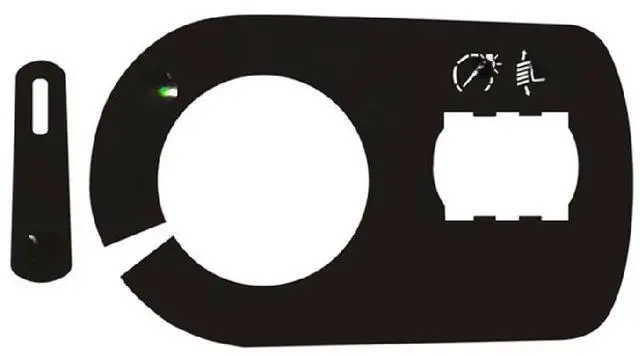 Main image of Light Switch Repair Sticker Black Overlay