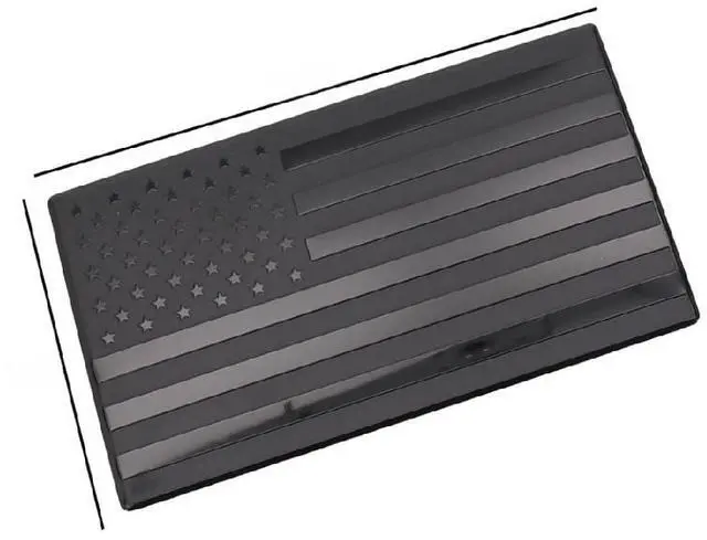 Main image of US Flag Metal Emblem Badge 2Pcs