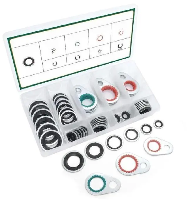 Main image of AC Seal Kit 48Pcs Metal Ring+Rubber Washer
