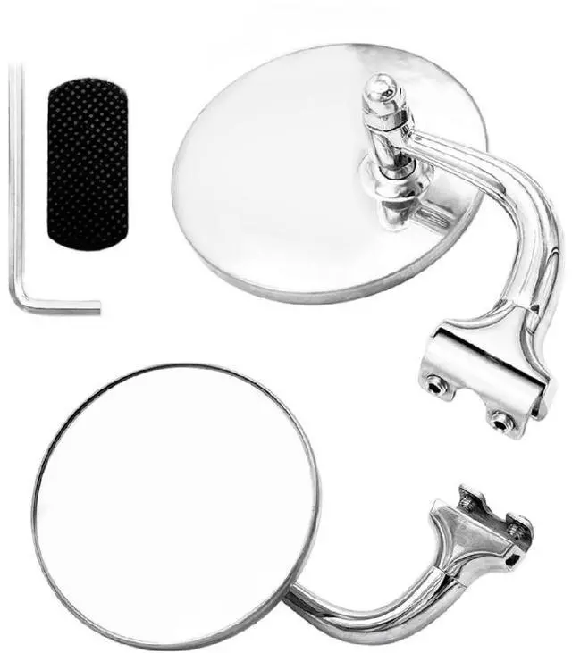 Main image of Round Side Mirror Stainless Classic