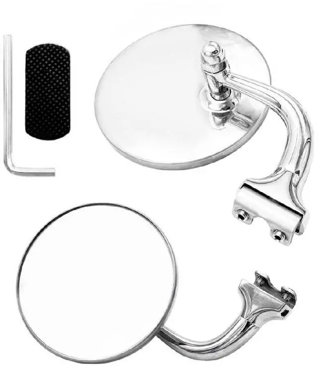 Main image of Round Side Mirror Stainless Classic