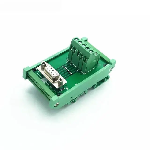 Alt view image 2 of 2 - FOR DB9 D-SUB 9 Pin Vertical Breakout Board Terminal Adapter Din Rail