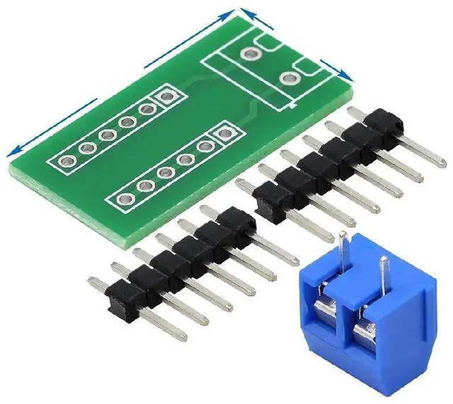 Main image of FOR 2.54MM Cable Adapter 2P Terminal to 12P Pin Module Connector Male to Female 2.54MM
