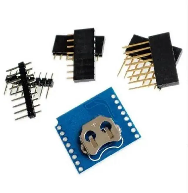 Main image of FOR ESP8266 D1 Mini Pro WiFi Data Logger Shield DS1307 0.66 OLED DC Power Buzzer V1.0.0 Dual Base for DIY Kit