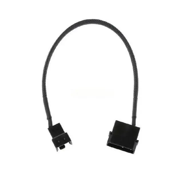 Alt view image 2 of 2 - 4-Pin Male to 3-Pin/4-Pin PWM Case Fan Adapter Cable 27cm