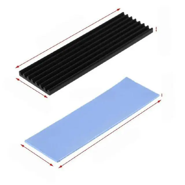 Alt view image 2 of 2 - 2280 M.2 Heatsink Thermal Conductive Adhesive Cooling Pad