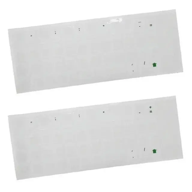 Alt view image 2 of 2 - Keyboard Sticker Black/Blue/Green/Red/Yellow Transparent