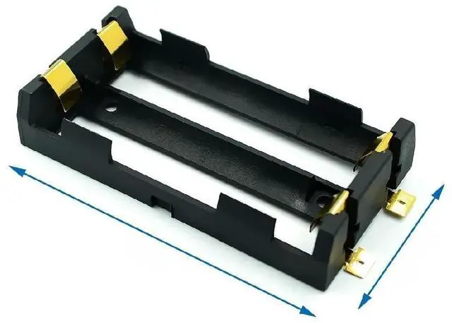 Main image of FOR 1x 2x 18650 Series Batteries Holder Box Storage Case Container With Bronze Pins Drop Ship