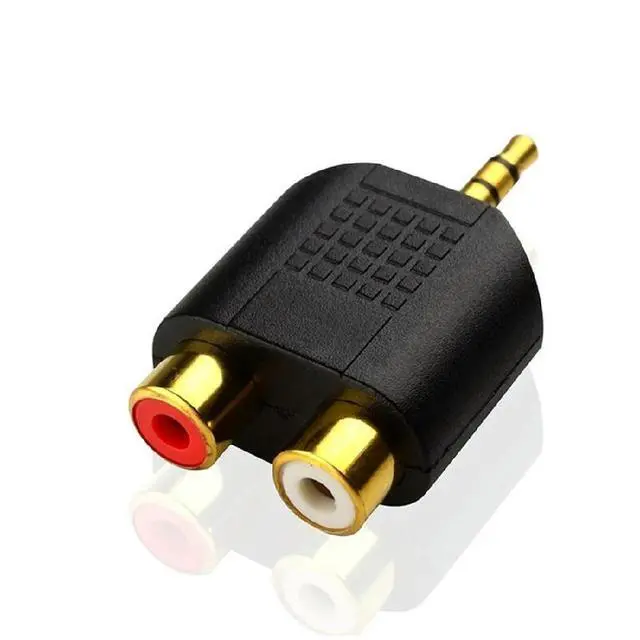 Alt view image 2 of 2 - 3.5mm Male to 2RCA Gold-plated Audio Adapter Cable