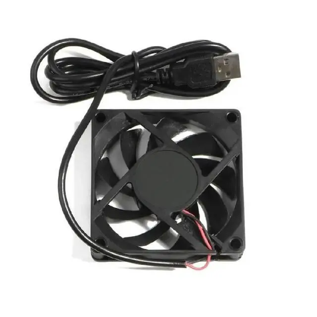 Alt view image 2 of 2 - 70mm USB Fan 5V Brushless for 3D Printer Case CPU Cooler