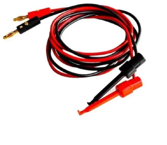 Main image of FOR 1 Pair Small Test Hook Clip to Banana Plug for Multimeter Test Lead Cable
