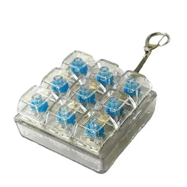 Alt view image 2 of 2 - Ergonomic Switches Tester Keychain 4/9 Keys Mechanical