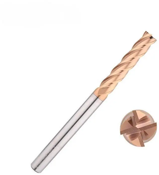 Main image of HRC55 4 Flute Coated Extension Milling End Mill