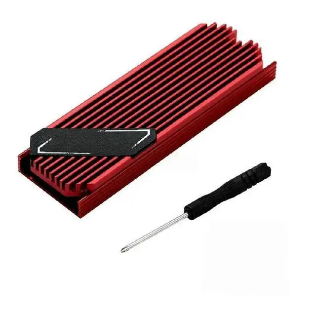 Alt view image 2 of 2 - PCI-E M.2 2280 SSD Aluminum Cooling Heatsink Thermal Pad
