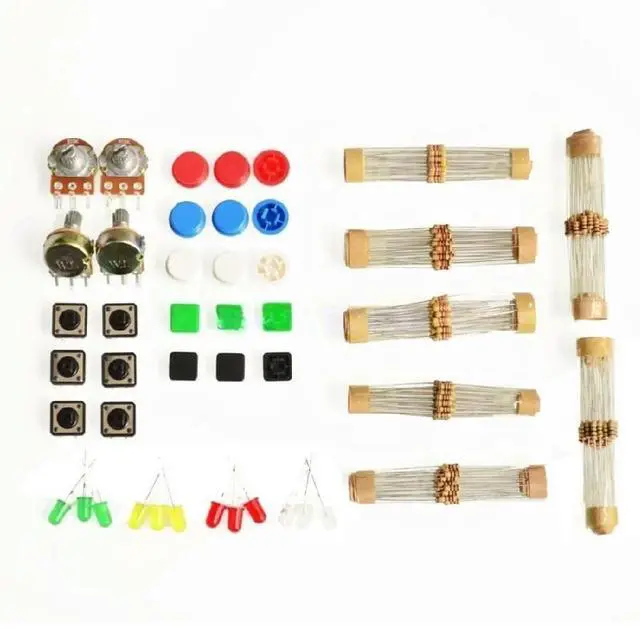 Main image of FOR 1 sets Handy Portable Resistor Kit for Starter Kit For R3 LED potentiometer tact switch pin header