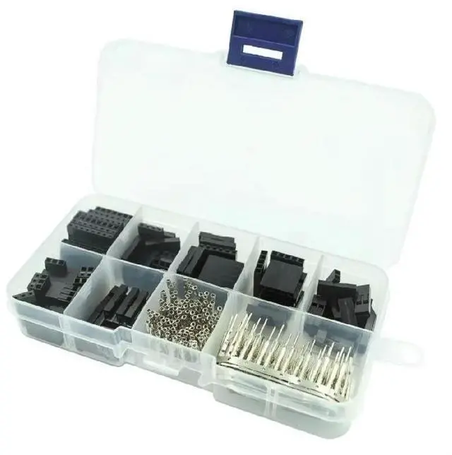 Main image of FOR 310pcs Connector 2.54mm, Cable Jumper Wire Pin Header Housing Kit, Male Crimp Pins+Female Pin Terminal Connector