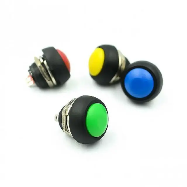 Main image of FOR 10PCS/LOT 12mm Waterproof Momentary Push button Switch OFF-(ON) Self Return