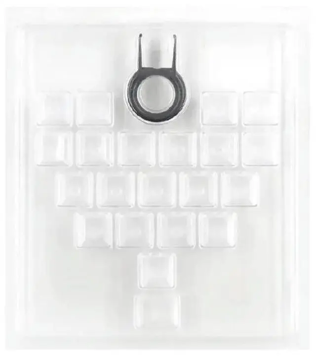 Alt view image 2 of 2 - Translucent Keycaps 21Keys Fogged Love Night Glow