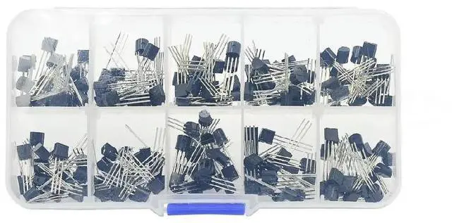 Main image of FOR 200PCS Transistor BC327 BC337 2N2222 2N2907 2N3904 2N3906 S8050 S8550 A1015 C1815 10 Values Transistors kit TO-92 Original