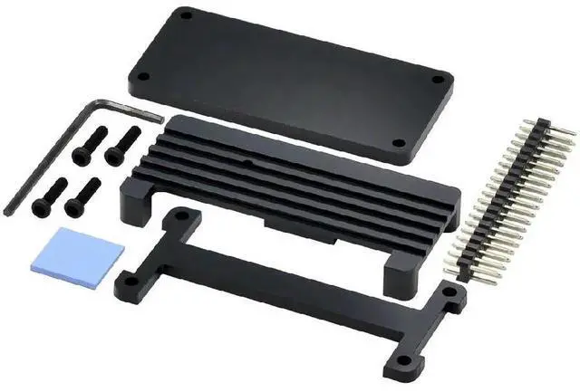 Main image of FOR Pi Zero 2 W Aluminum Case + Pin Header Screwdriver Passive Cooling Enclouse for Pi Zero Pi Zero 2W