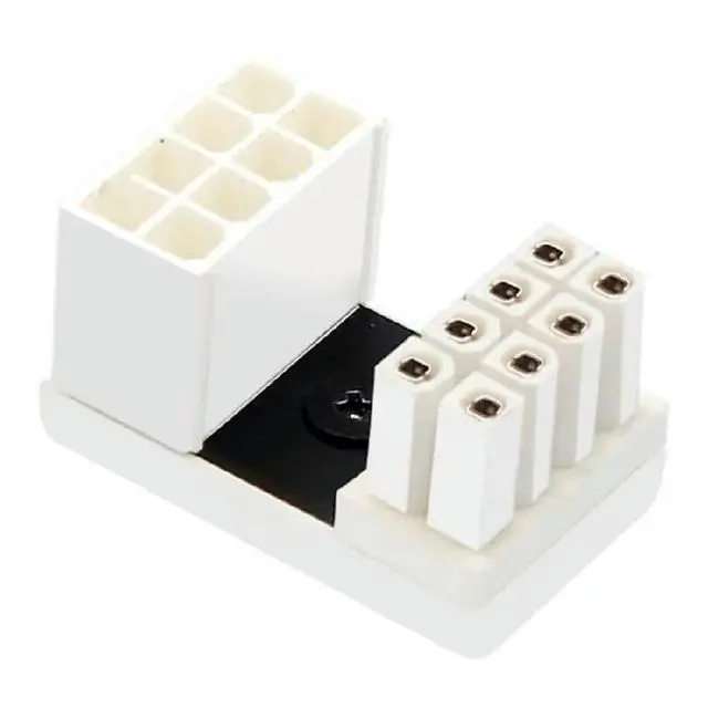 Alt view image 2 of 2 - PCI-E 8 Pin 180 Degree U Turn Power Adapter Board