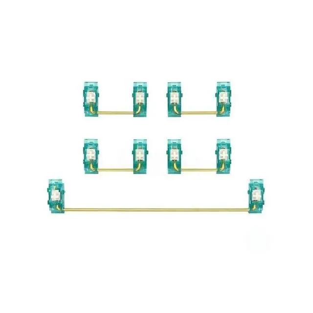 Alt view image 2 of 2 - Keyboard Stabilizers Transparent Blue Steel 6.25X