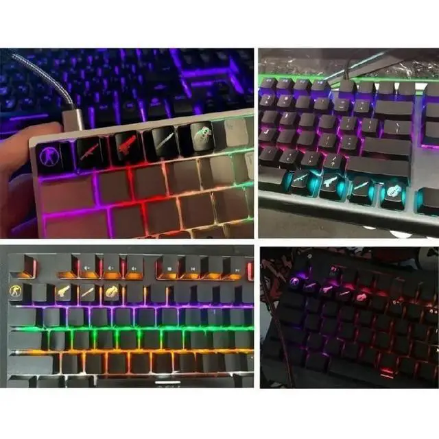 Alt view image 2 of 2 - 5 Keys ABS Keycaps Mechanical Keyboard Replacement