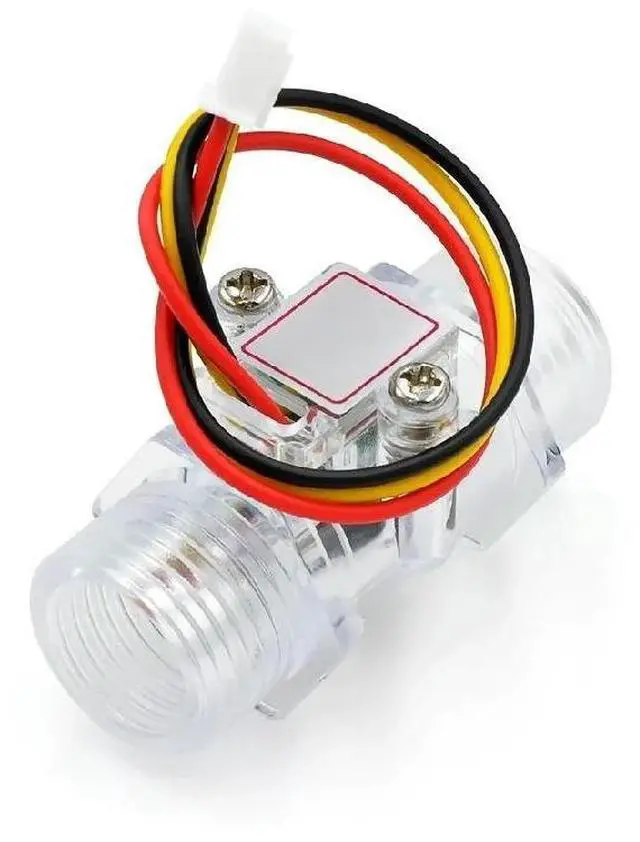 Main image of FOR Transparent Black Flow Meter YF-201C Water Flow Sensor Turbine Flow Meter 4 Points Flow Sensor