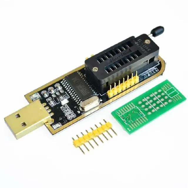Main image of FOR CH341A 24 25 Series EEPROM Flash BIOS USB Programmer Module + SOIC8 SOP8 Test Clip For EEPROM 93CXX 25CXX 24CX