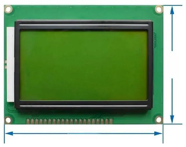 Main image of FOR 128*64 DOTS LCD Module 5V Yellow and Green/Blue Screen 12864 LCD with Backlight ST7920 Parallel Port