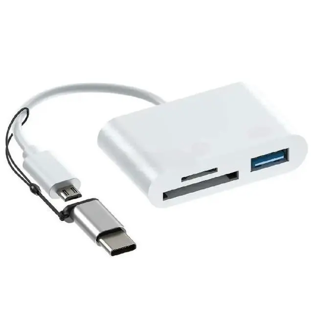 Alt view image 2 of 2 - USB Card Reader MicroB TF Adapter Type-C Computer