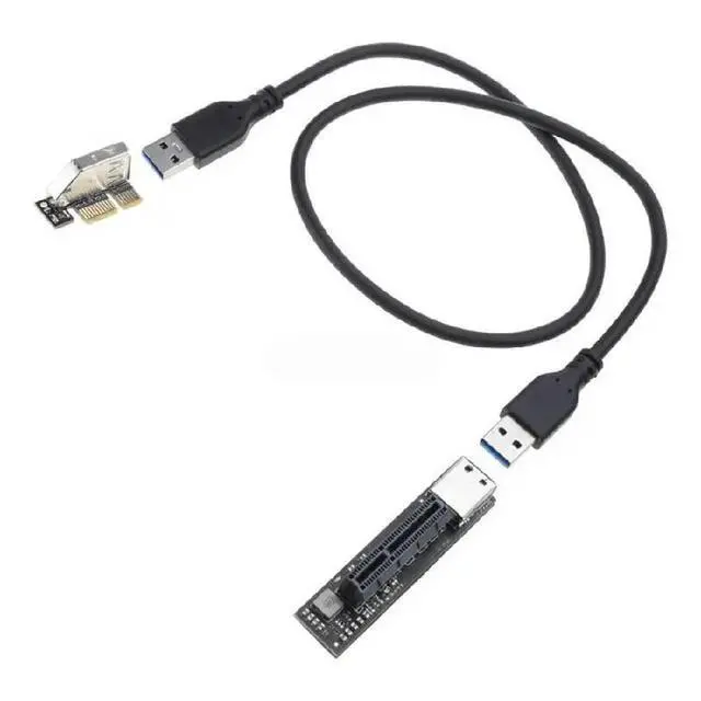 Alt view image 2 of 2 - PCI E Graphics Card Extension Cable 1X to Adapter