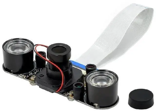 Main image of FOR Pi 4 Night Vision Fisheye Camera 5MP OV5647 70/95/160 Degree Focal Adjustable Camera for Pi 3 Model B