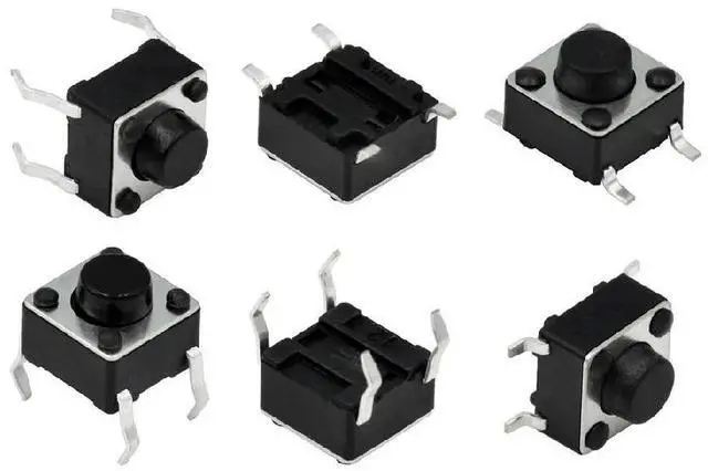 Main image of FOR 10PCS 100PCS 1000PCS DIP-4Pins 6*6*4.3 6*6*5mm Switch Tactile Push Button Switches 6x6x5mm