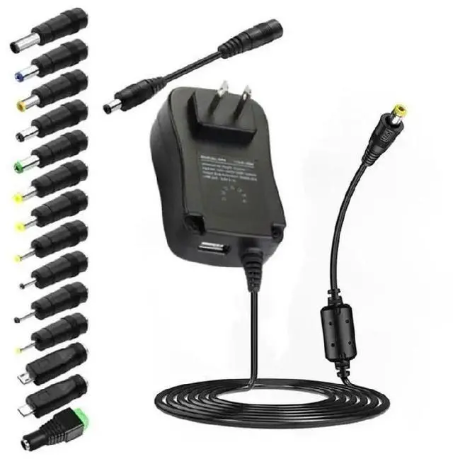 Main image of 30W Power Adapter 3-12V 1A2A 14Tips Adjustable
