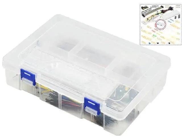 Main image of FOR DIY Project Starter Kit For R3 Kit Electronic DIY Kit Electronic Component Set With Box 830 Tie-points Breadboard