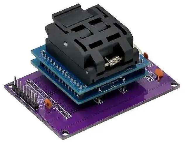 Main image of FOR IC Programmer Adapter TQFP32 QFP32 to DIP28 TQFP44 QFP44 to DIP40 Chip Test Socket Burning Seat for Integrated Circuits