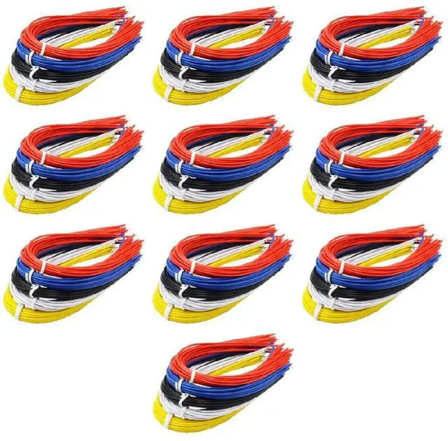 Main image of FOR 100Pcs Double Head PCB Solder Cable 20CM 26AWG Breadboard Fly Jumper Wire Cable Tin Conductor 5 Color